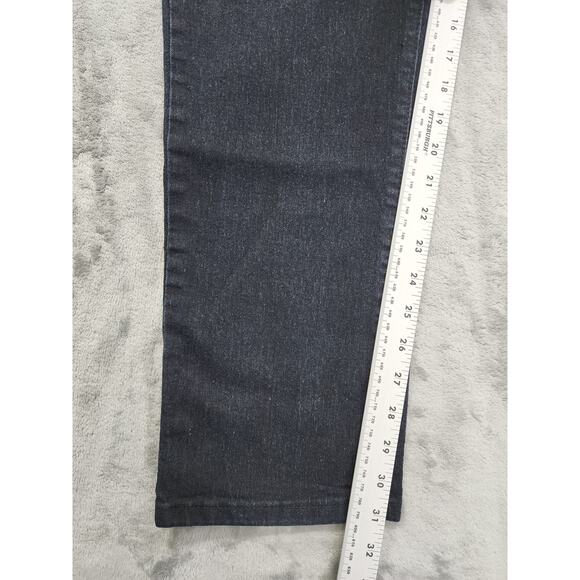 Dots Fashion Mid Rise Slim Straight Leg Jeans Size 22 Blue Dark Wash Stretch - Picture 9 of 11